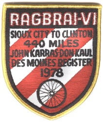 Vintage RAGBRAI Patches