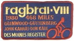 Vintage RAGBRAI Patches