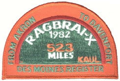 Vintage RAGBRAI Patches