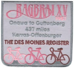 Vintage RAGBRAI Patches