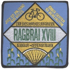 Vintage RAGBRAI Patches