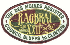 Vintage RAGBRAI Patches