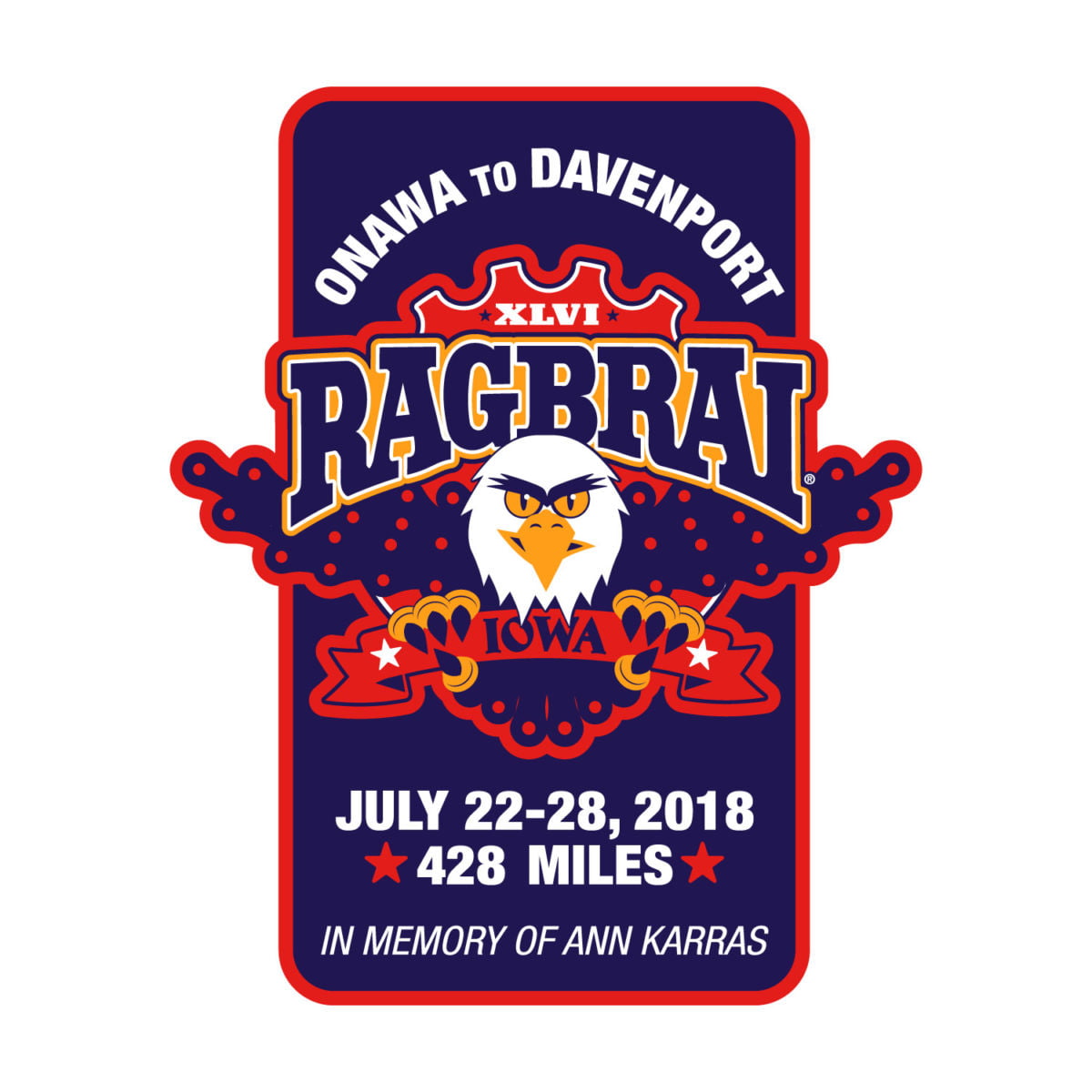 Vintage RAGBRAI Patches