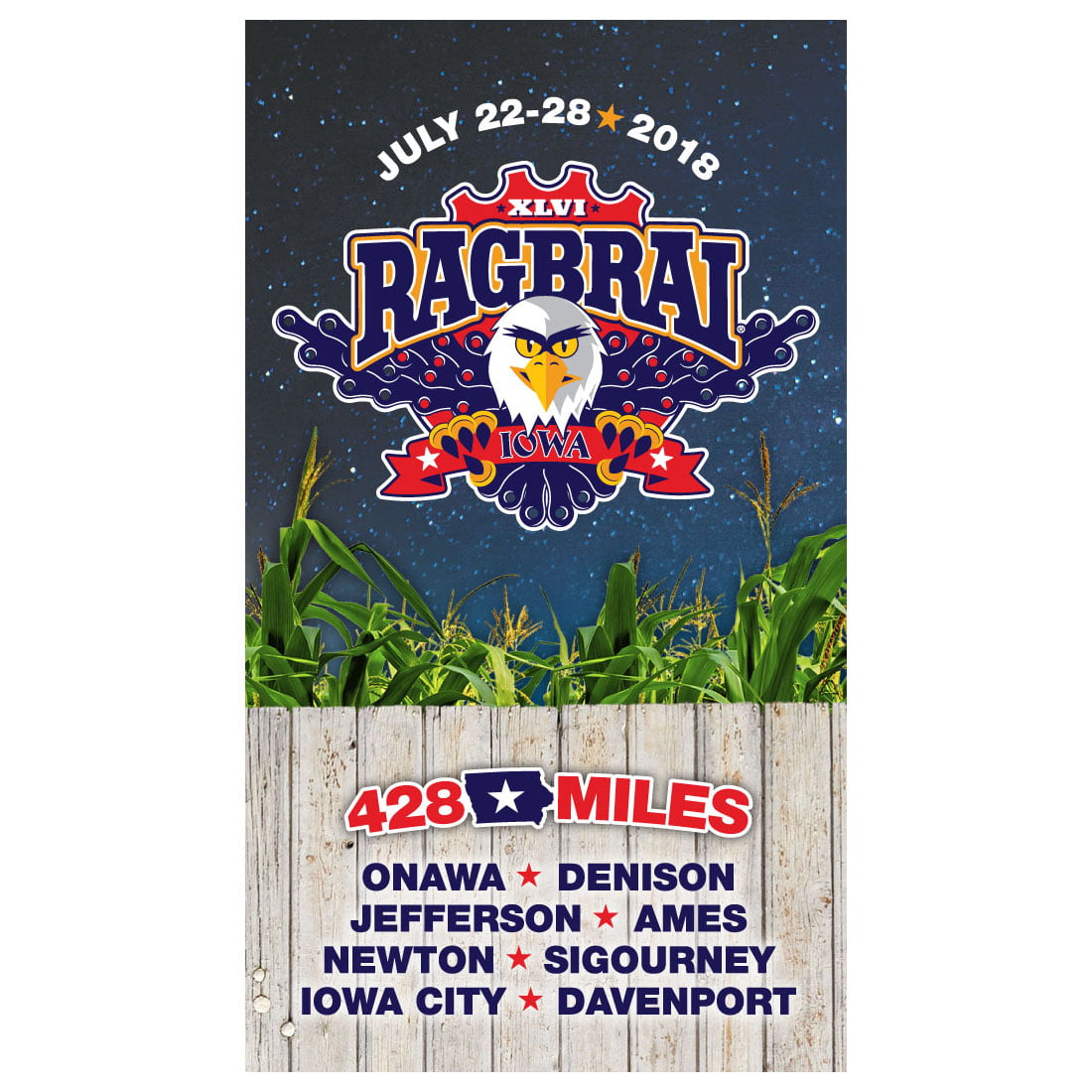 Vintage RAGBRAI Magnets