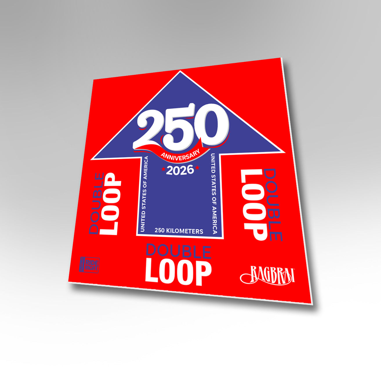 250 Double Loop Route Sign