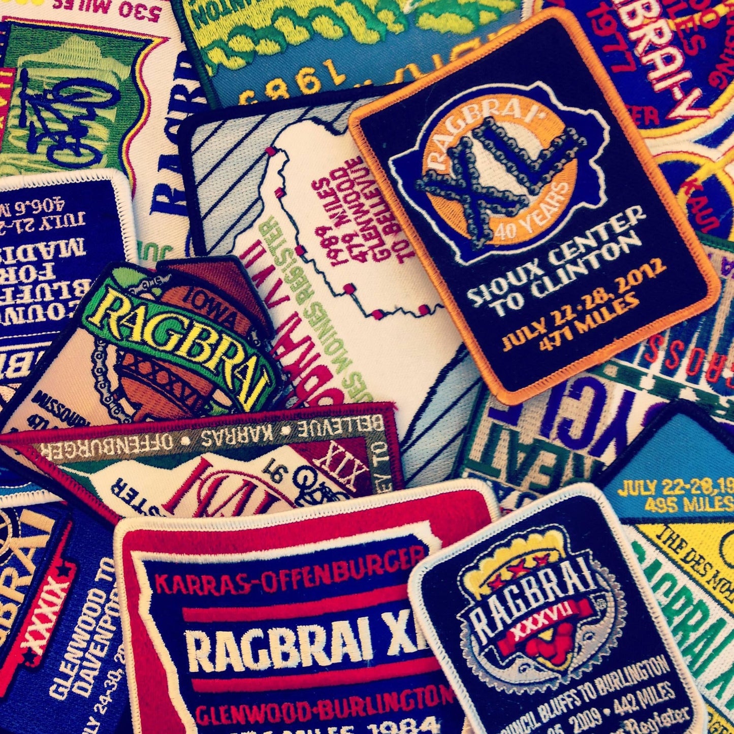 Vintage RAGBRAI Patches