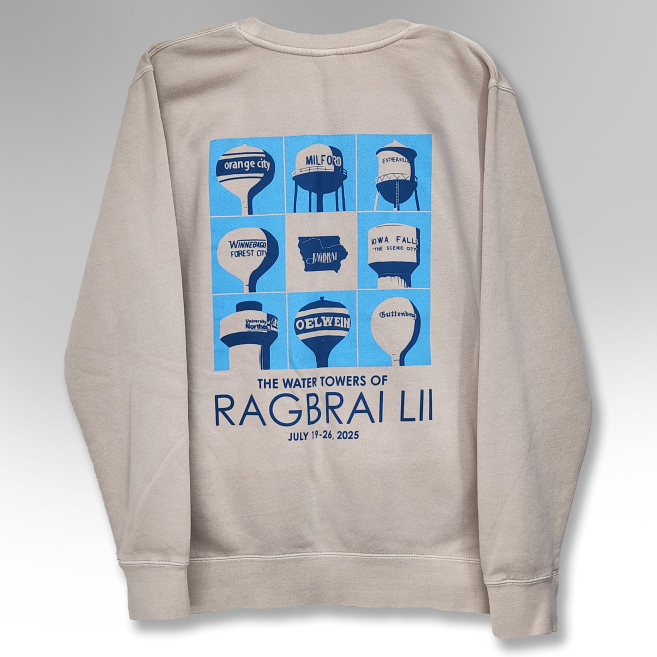 Water Towers of RAGBRAI Crewneck